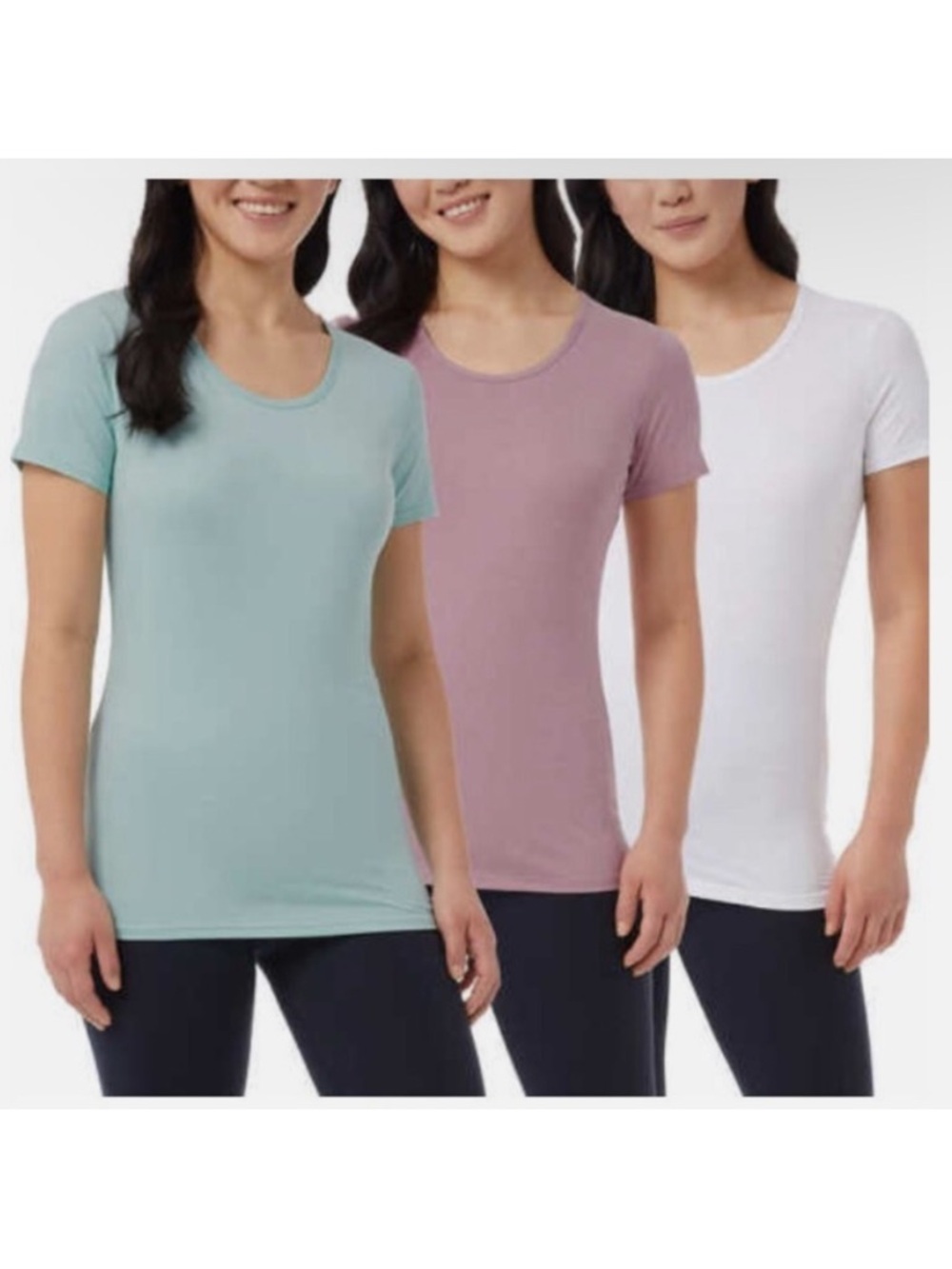 32 Degrees Ladies' Scoop Neck Short Sleeve Cool Tee, 3-pack